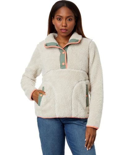 L.L. Bean Sherpa Fleece Pullover - Natural