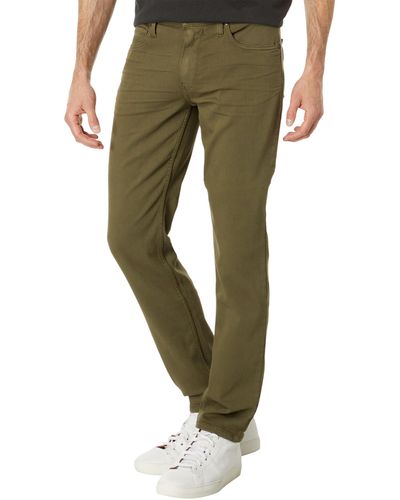PAIGE Lennox Transcend Slim Fit Pants In Courtyard - Green