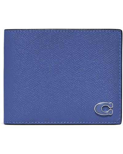 COACH 3-in-1 Wallet With Signature Canvas Interior - Blue