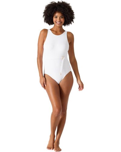 Tommy Bahama Cable Beach High Neck One-piece - White