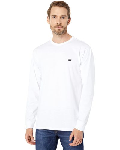 Vans Off The Wall Classic Custom Long Sleeve Tee - White