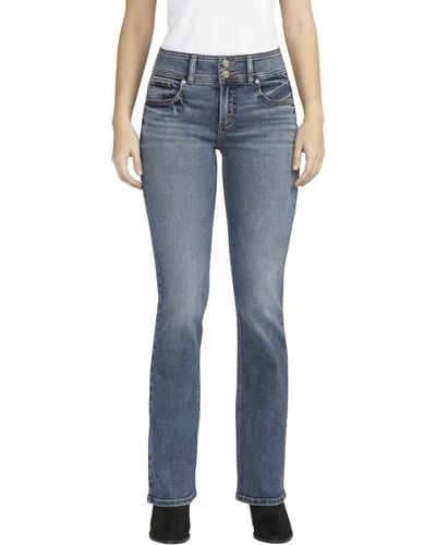 Silver Jeans Co. Suki Mid-rise Slim Bootcut Jeans L93640edb336 - Blue