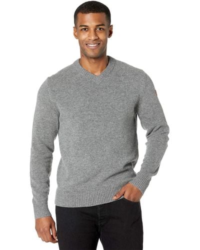 Fjallraven Ovik V-neck Sweater - Gray