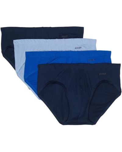2xist 2(x)ist Essentials 4-pack Bikini Brief (navy/cobalt/porcelain/navy) Underwear - Multicolor