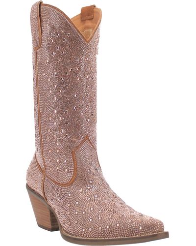 Dingo Silver Dollar Leather Boot - Brown