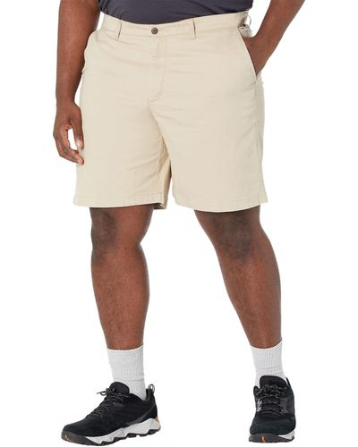 L.L. Bean Lakewashed Stretch Khaki Standard Fit Shorts - Natural