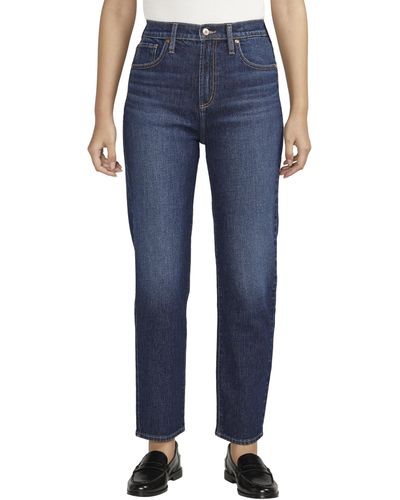 Silver Jeans Co. Highly Desirable High-rise Slim Straight Leg Jeans L28440rcs340 - Blue
