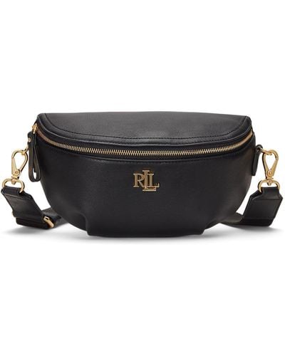 Lauren by Ralph Lauren Leather Marcy Belt Bag - Black