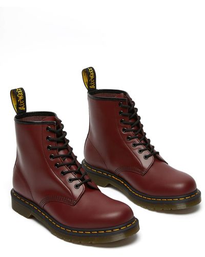 Dr. Martens 1460 Smooth Leather Boot - Red