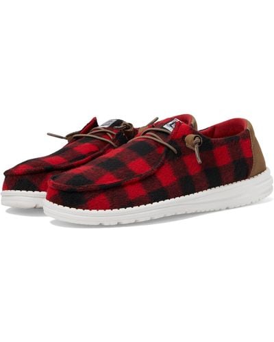 hey dude red womens