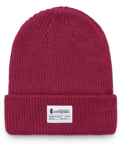 COTOPAXI Wharf Beanie - Patch - Red