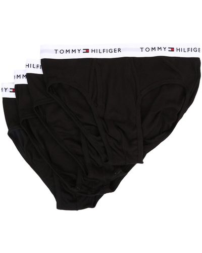 Tommy Hilfiger Men's Everyday Micro Hip Brief 4 Pack Underwear, Black,  Medium : : Clothing, Shoes & Accessories
