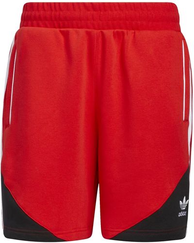 adidas Originals Superstar Fleece Shorts - Red