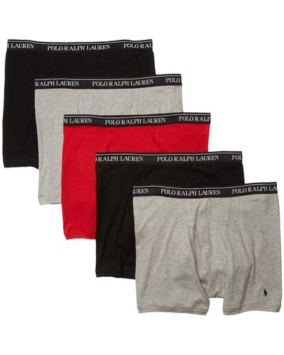 Polo Ralph Lauren Classic Fit W/ Wicking 5-pack Boxer Briefs - Multicolor