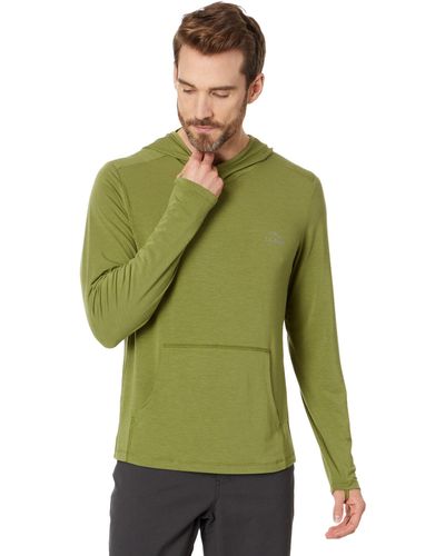 L.L. Bean Tropicwear Comfort Hoodie Long Sleeve Regular - Green