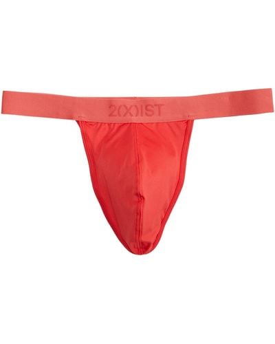 2xist 2(x)ist Sliq Y-back Thong (bittersweet) Underwear - Red