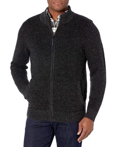 Pendleton Shetland Full-zip Cardigan Sweater - Black