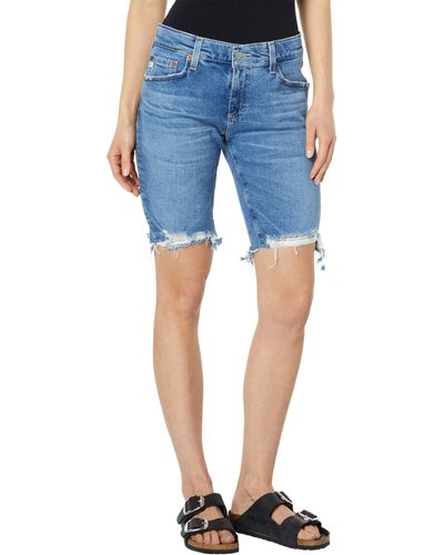 AG Jeans Nikki Relaxed Skinny Shorts In 19 Years Afterglow - Blue