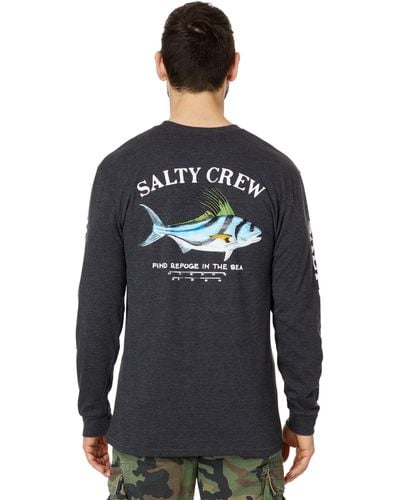 Salty Crew Rooster Premium Long Sleeve Tee - Blue