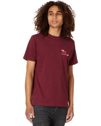 Rip Curl Happy Hallowdays Short Sleeve Tee - Red