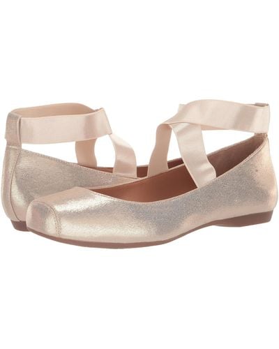 Jessica Simpson Mandalaye Shimmer Square-toe Criss Cross Ankle Straps Ballet Flats - Multicolor