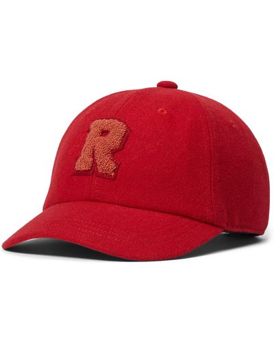 Rag & Bone Addison Varsity Baseball Cap - Red