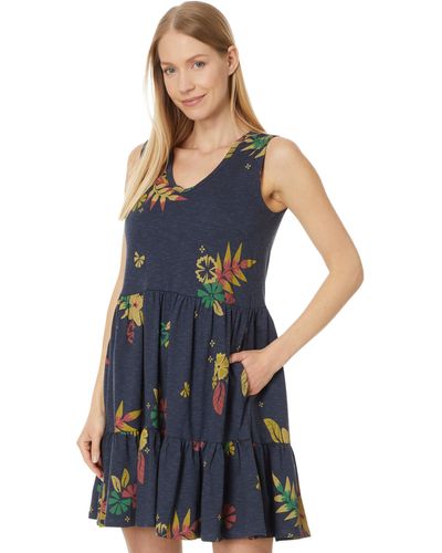 Toad&Co Marley Tiered Sleeveless Dress - Blue