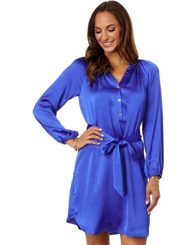 Lilly Pulitzer Saige Long Sleeve Dress - Blue