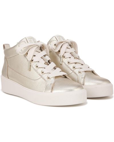 Naturalizer Morrison Mid High-top Fashion Casual Sneakers - White