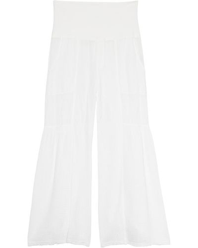 Terraced Wide Leg Pant in Bark – XCVI