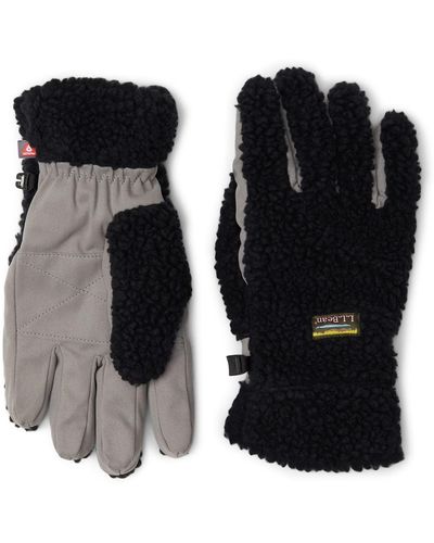 L.L. Bean Mountain Pile Fleece Gloves - Black