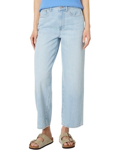 Madewell The Perfect Vintage Wide-leg Crop Jean In Fitzgerald Wash - Blue