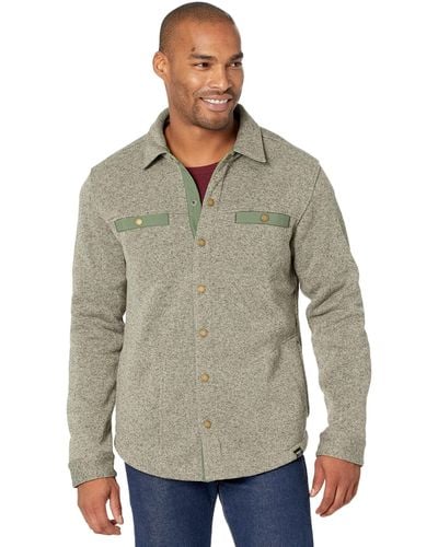 L.L. Bean Sweater Fleece Shirt Jac Regular - Gray