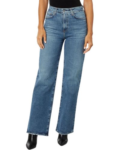 AG Jeans Kora High-rise Wide Leg In 15 Years Upstate - Blue