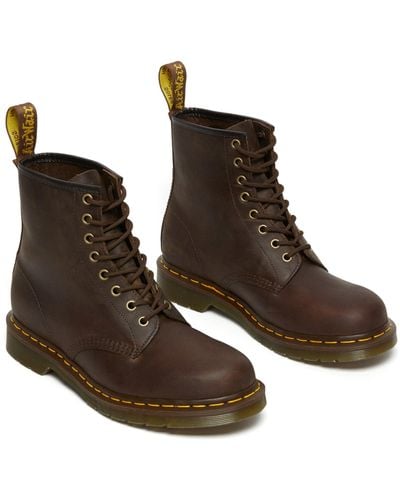 Dr. Martens 1460 Crazy Horse Leather Boots - Brown