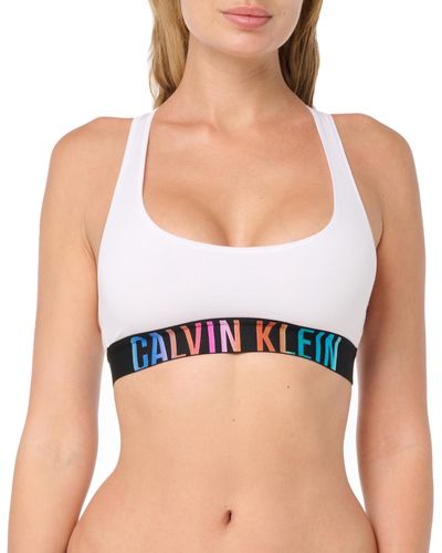 Calvin Klein Pride Intense Power Unlined Bralette - Blue