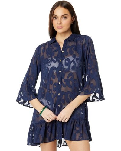 Lilly Pulitzer Linley Coverup - Blue