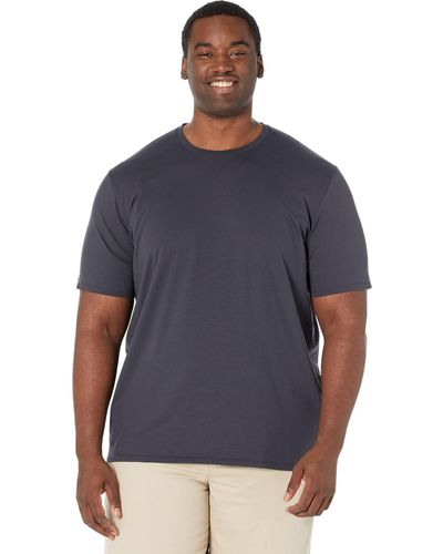 L.L. Bean Comfort Stretch Pima Short Sleeve Tee Shirt - Tall - Gray