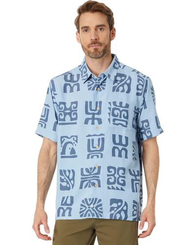 Quiksilver Channel Paddle Short Sleeve Shirt - Blue