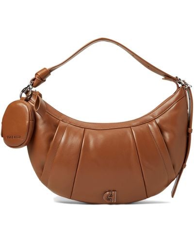 Cole Haan Quilted Hobo Bag - Brown