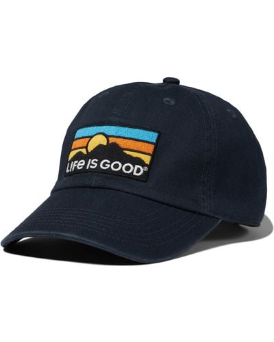 Life Is Good. Adult Chill Cap-adjustable Embroidered Graphic Baseball Hat  For And in Blue