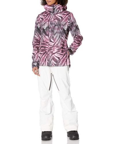 Volcom Bolt Insulated Snowboard Ski Winter Hooded Jacket - Purple