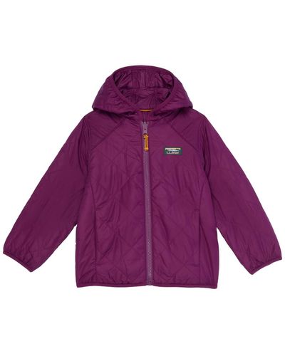 L.L. Bean Mountain Bound Reversible Hooded Jacket - Purple