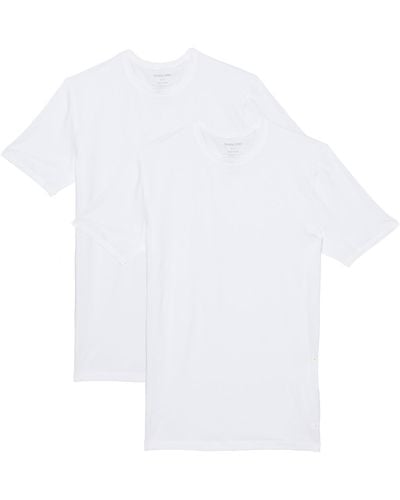 Tommy John Slim Fit Crew Neck Stay Tucked 2 Pack - White