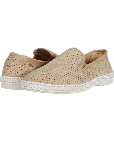 Rivieras Classic Suede Slip-on - Natural