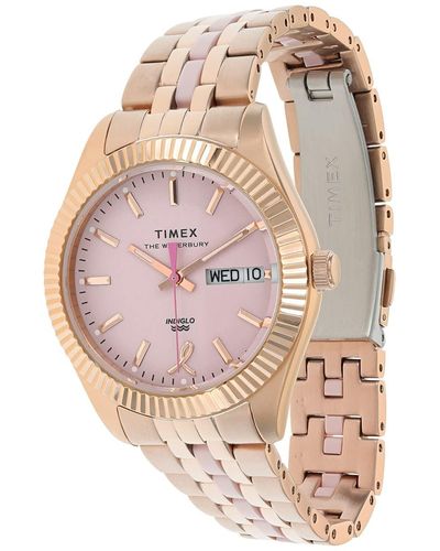 Timex 36 Mm X Bcrf Waterbury Boyfriend 3-hand Bracelet Watch - Black