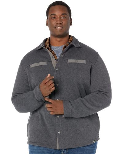 L.L. Bean Sweater Fleece Shirt Jacket - Tall - Gray