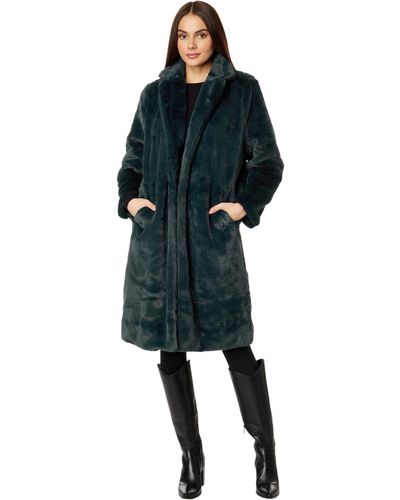 Splendid Mikaela Faux Fur Coat - Black