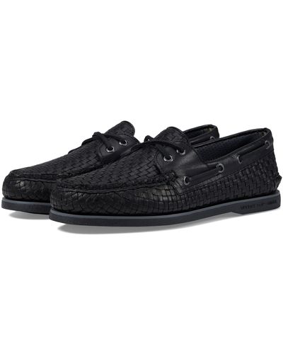 Sperry Top-Sider Gold Authentic Original 2-eye Woven - Black