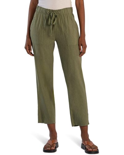 Kut From The Kloth Rosalie - Drawstring Pant With Porkchop Pockets - Green